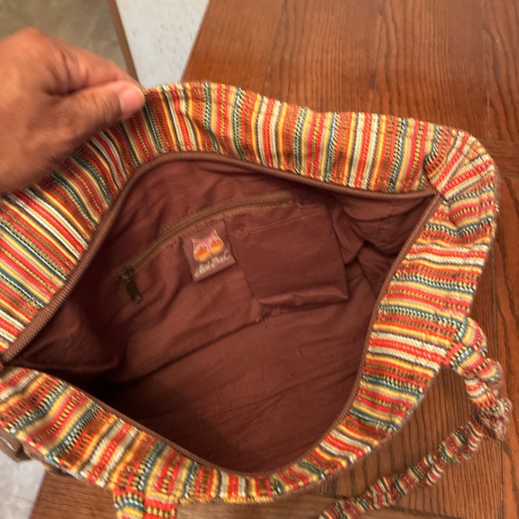 Laurel Burch Multicolor Horse Pattern Tote - Picture 5 of 9